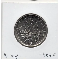 5 francs Semeuse Cupronickel 1982 Spl