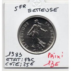 5 francs Semeuse Cupronickel 1983 FDC