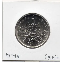 5 francs Semeuse Cupronickel 1983 FDC