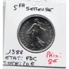 5 francs Semeuse Cupronickel 1988 FDC 5 francs Semeuse Cupronickel 1988 FDC