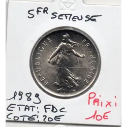 5 francs Semeuse Cupronickel 1989 FDC