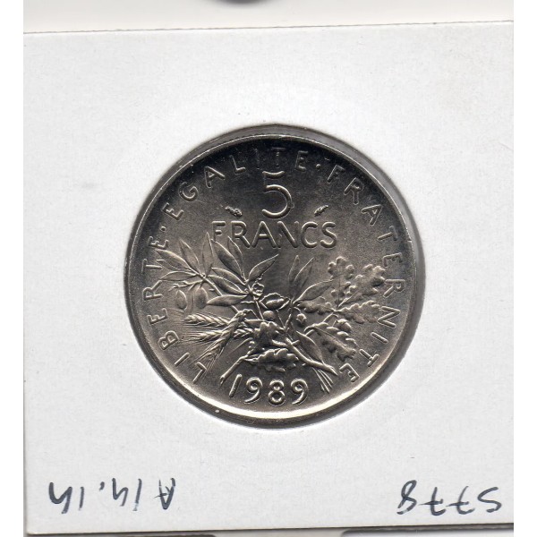 5 francs Semeuse Cupronickel 1989 FDC