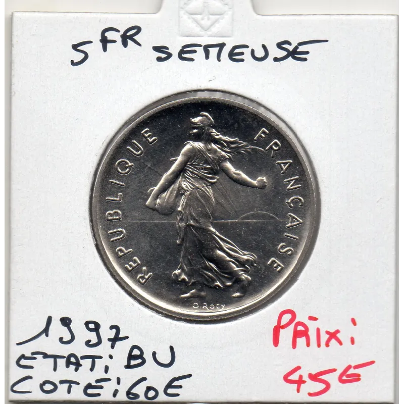 5 francs Semeuse Cupronickel 1997 BU 5 francs Semeuse Cupronickel 1997 BU