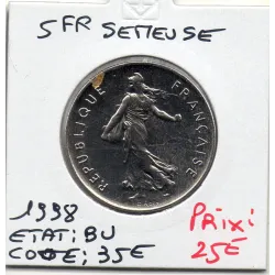 5 francs Semeuse Cupronickel 1998 FDC BU