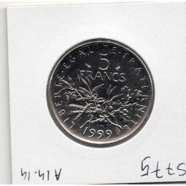 5 francs Semeuse Cupronickel 1999 BU
