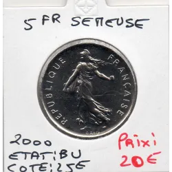 5 francs Semeuse Cupronickel 2000 BU