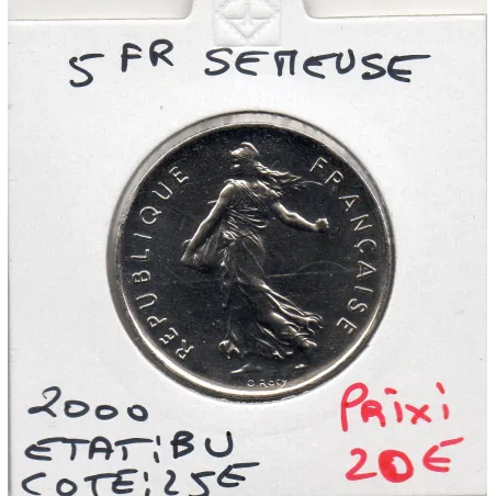 5 francs Semeuse Cupronickel 2000 BU
