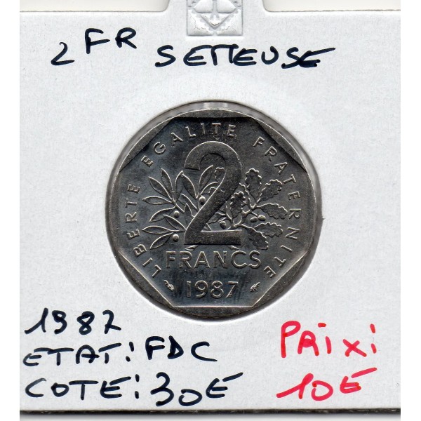 2 francs Semeuse Nickel 1987 FDC