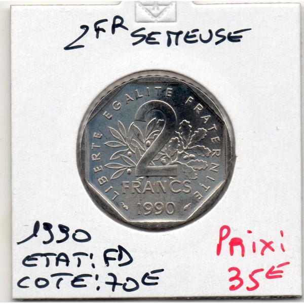 2 francs Semeuse Nickel 1990 FDC