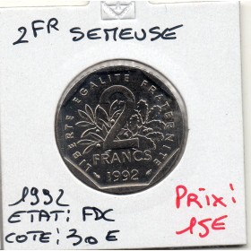 2 francs Semeuse Nickel 1992 FDC