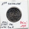 2 francs Semeuse Nickel 1992 FDC
