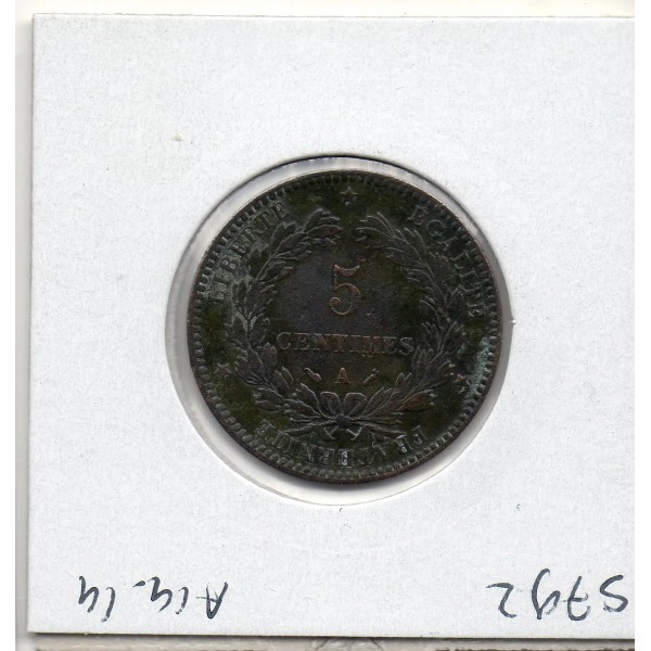 5 centimes Cérès 1890 TTB+