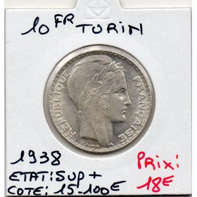 10 francs Turin Argent 1938 Sup+