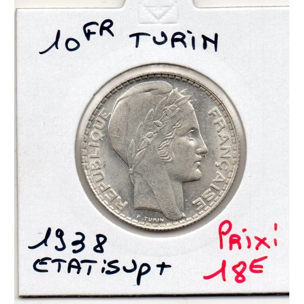 10 francs Turin Argent 1938 Sup+