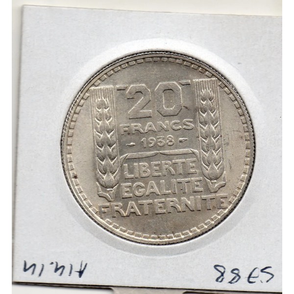 20 francs Turin 1938 Sup+