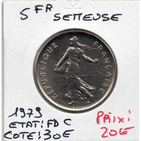 5 francs Semeuse Cupronickel 1979 FDC