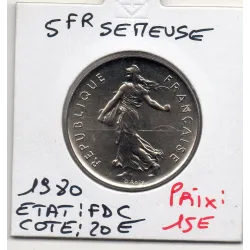 5 francs Semeuse Cupronickel 1980 FDC