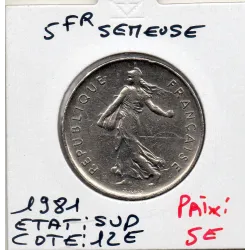 5 francs Semeuse Cupronickel 1981 FDC BU