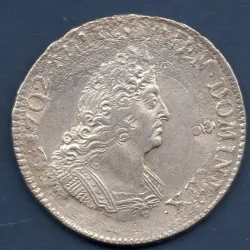 1/2 Ecu Aux 8L 1704 X Amiens Louis XIV réformé TTB