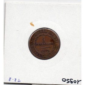 Italie Sardaigne 1 centesimo 1826 P Aigle TTB, KM 125 pièce de monnaie