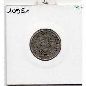 Seychelles 25 cents 1977 Sup-, KM 33 pièce de monnaie