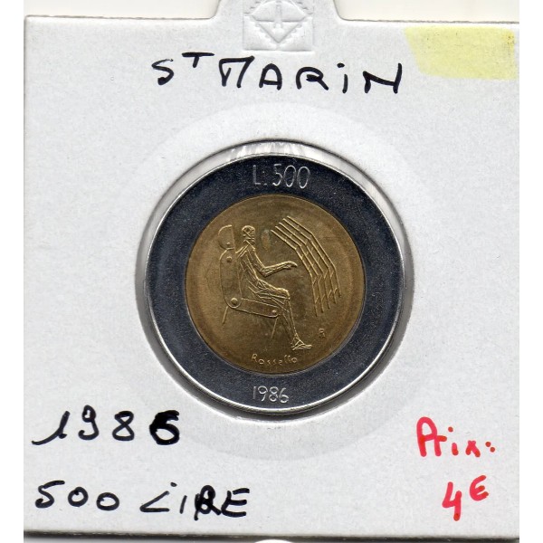 Saint Marin 500 lire 1986 Sup+, KM 195 pièce de monnaie
