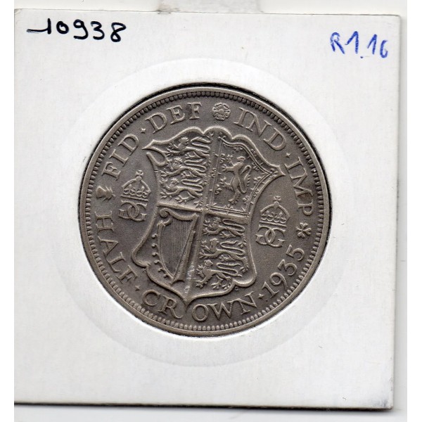Grande Bretagne 1/2 crown 1935 TTB, KM 835 pièce de monnaie