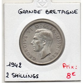 Grande Bretagne 2 Shillings 1942 TTB, KM.855 Georges VI