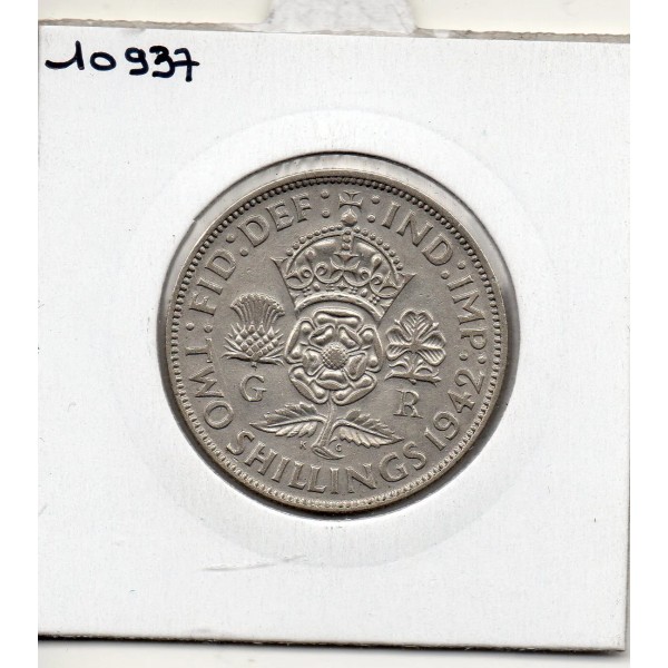 Grande Bretagne 2 Shillings 1942 TTB, KM.855 Georges VI