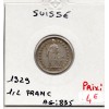 Suisse 1/2 franc 1929 TTB, KM 23 pièce de monnaie