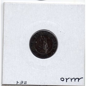 Suisse Canton Genève 1 Sol 1833 TTB+, KM 120 pièce de monnaie