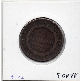 Italie Sardaigne 5 centesimi 1826 P Ancre TB, KM 127 pièce de monnaie