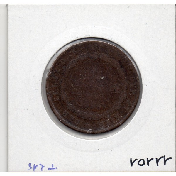 Italie Sardaigne 5 centesimi 1826 P Ancre TB, KM 127 pièce de monnaie