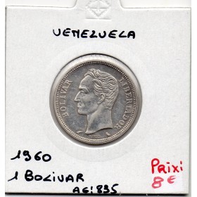 Venezuela 1 Bolivar 1960 Sup, KM Y37a pièce de monnaie