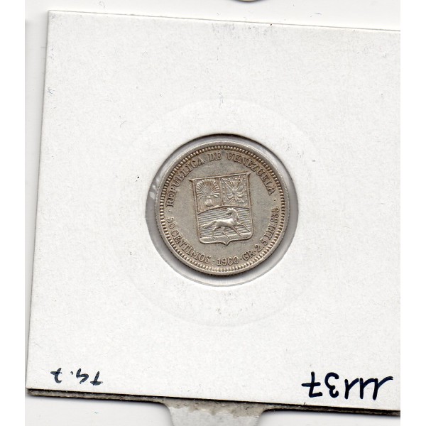Venezuela 50 centimos 1960 Sup, KM Y36a pièce de monnaie