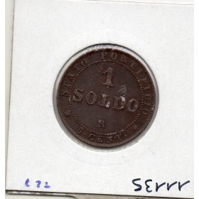 Vatican Pius ou Pie IX 1 Soldo 1867 TTB+, KM 1372.2 pièce de monnaie