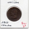 Vatican Pius ou Pie IX 1 Soldo 1867 TB, KM 1372.2 pièce de monnaie