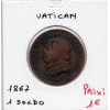 Vatican Pius ou Pie IX 1 Soldo 1867 B, KM 1372.2 pièce de monnaie