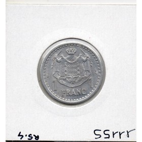Monaco Louis II 1 franc 1943 TTB+, Gad 131 pièce de monnaie