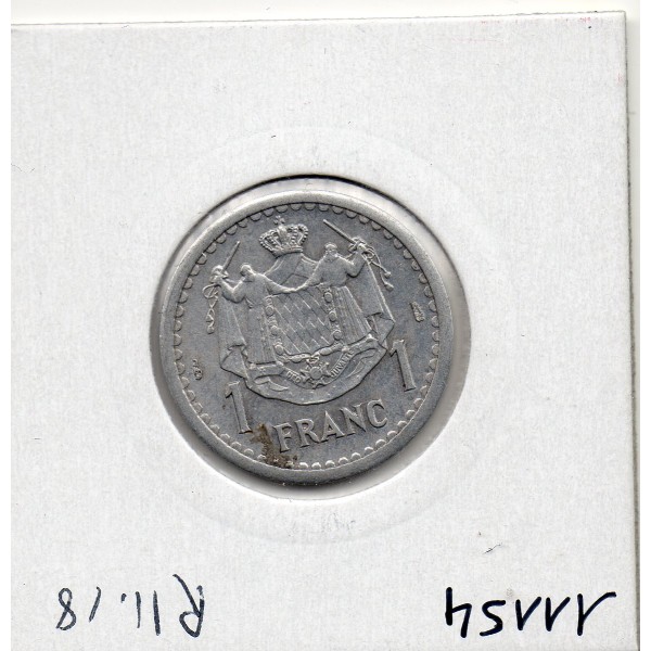 Monaco Louis II 1 franc 1943 Sup, Gad 131 pièce de monnaie