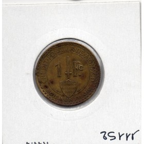 Monaco crédit Foncier 1 franc 1926 TTB, Gad 128 pièce de monnaie