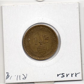 Monaco crédit Foncier 1 franc 1926 TTB, Gad 128 pièce de monnaie