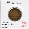 Monaco crédit Foncier 1 franc 1924 TTB-, Gad 127 pièce de monnaie