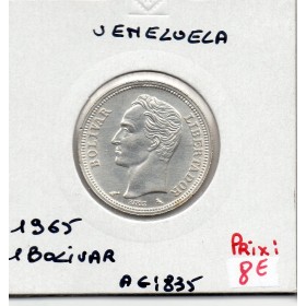 Venezuela 1 Bolivar 1965 Sup, KM Y37a pièce de monnaie