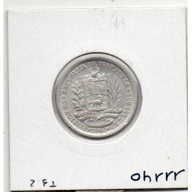 Venezuela 1 Bolivar 1960 TB, KM Y37a pièce de monnaie