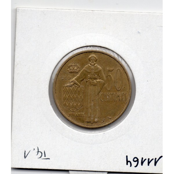 Monaco Rainier III 50 centimes 1962 TTB+, Gad 148 pièce de monnaie