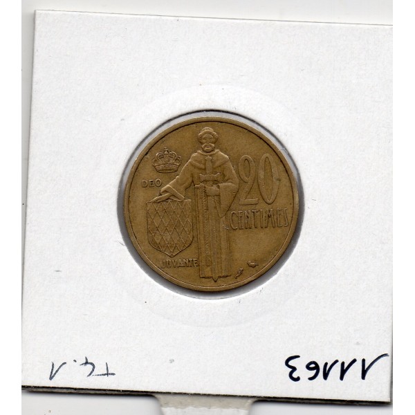 Monaco Rainier III 20 centimes 1962 TTB, Gad 147 pièce de monnaie