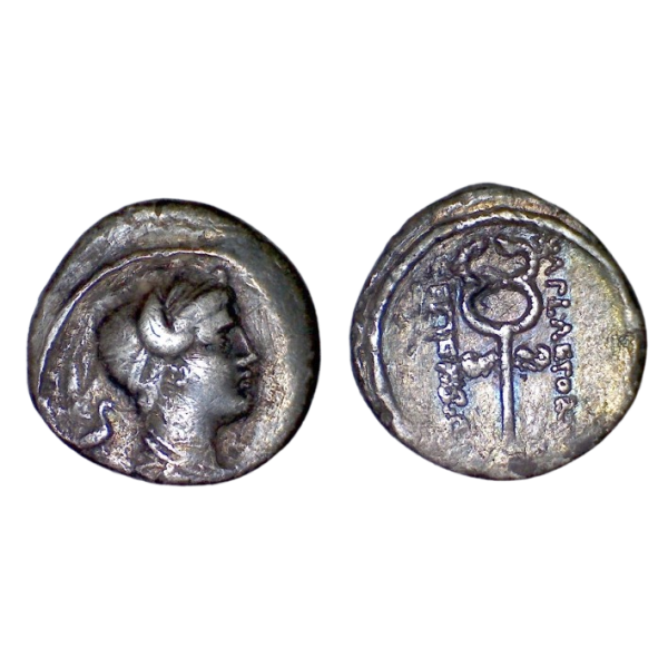 Denier république Famille Plaetoria (-69), Sear.342 Marcus Plaetorius Cestianus