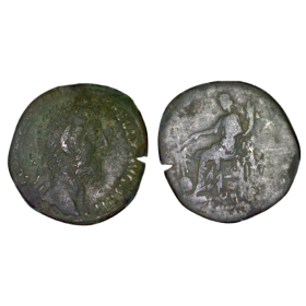 Sesterce de Commode (188) ric.513 Fortuna assise, Rome