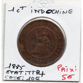 Indochine 1 cent 1885 TTB+, Lec.37 Liberté